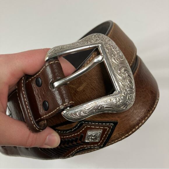 Nocona | Vintage Western Brown Leather Belt 46 main image 4
